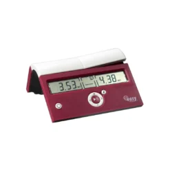 Philos Schaakklok DGT Easy Rood/Wit (beschadigd Doosje)