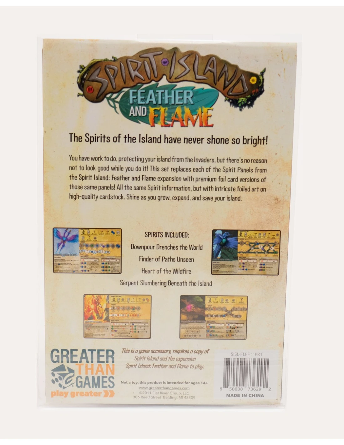 Spirit Island: Feather And Flame – Premium Foil Spirit Panels 1 Spirit Island: Feather And Flame – Premium Foil Spirit Panels